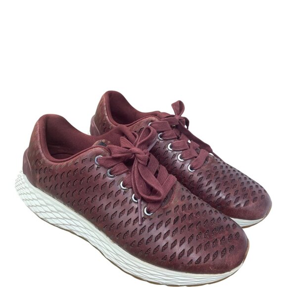 Nobull Mens Burgundy Knit perforated crossfit sneakers SZ 6.5 SKU 9415 - Picture 14 of 14